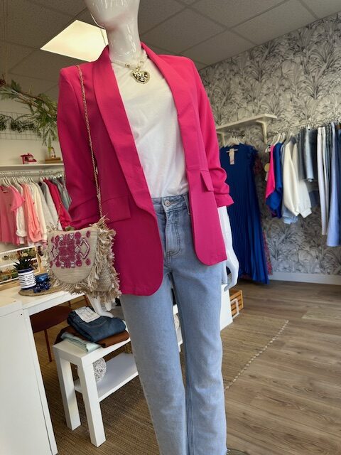 Blazer fuchsia femme – Image 2