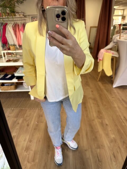 Blazer jaune femme – Image 3