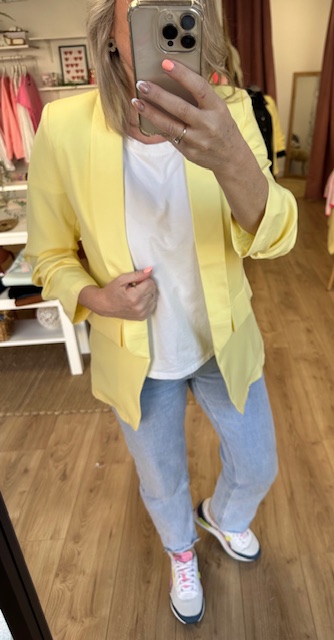 Blazer jaune femme