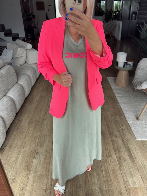 Robe Longue ICONIC kaki femme – Image 3
