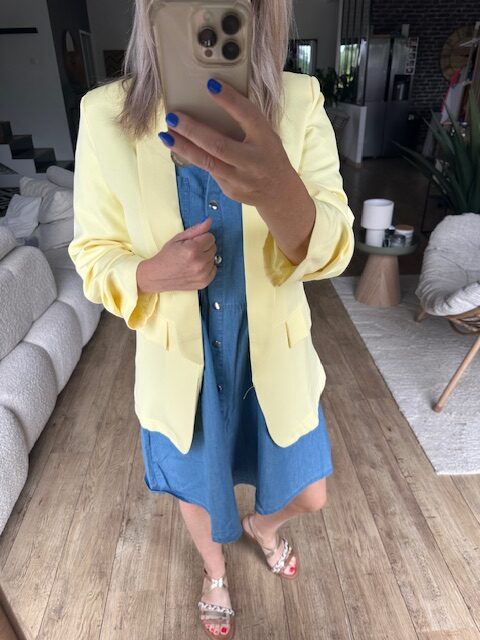 Robe Chemise denim légère – Image 2
