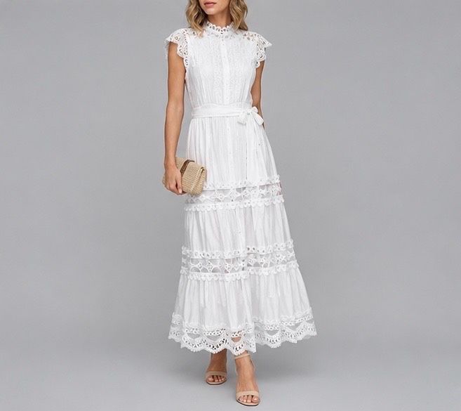 Robe longue blanche – Image 2