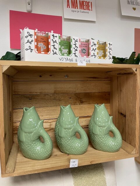 Mini vase poisson vert – Image 3