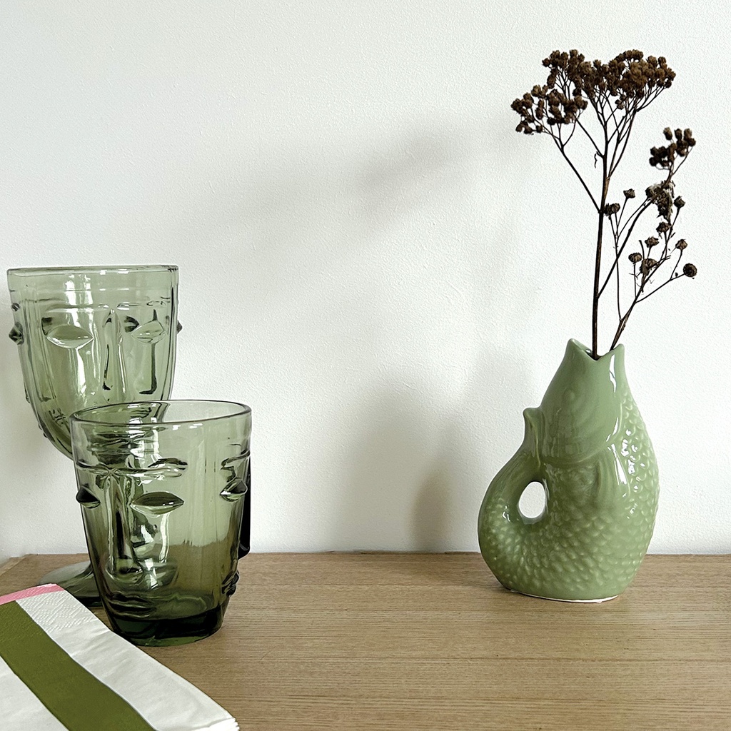 Mini vase poisson vert – Image 2
